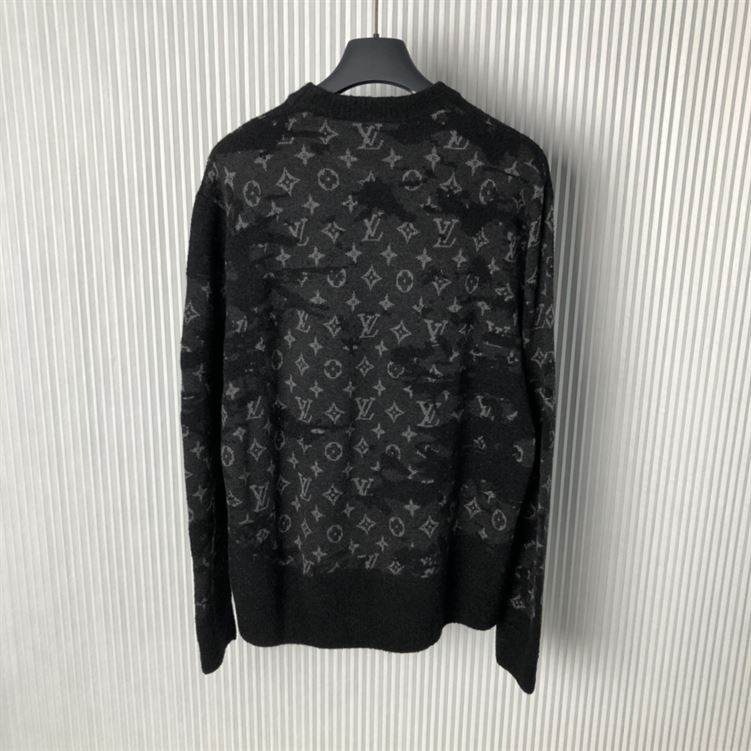 LOUIS VUITTON DISTRESSED MONOGRAM SWEATER - J036