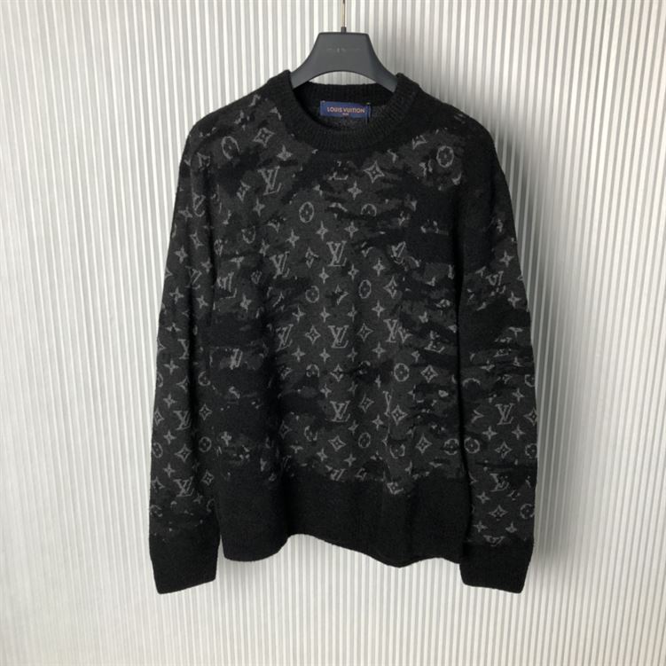 LOUIS VUITTON DISTRESSED MONOGRAM SWEATER - J036