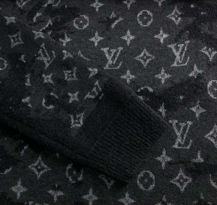 LOUIS VUITTON DISTRESSED MONOGRAM SWEATER - J036