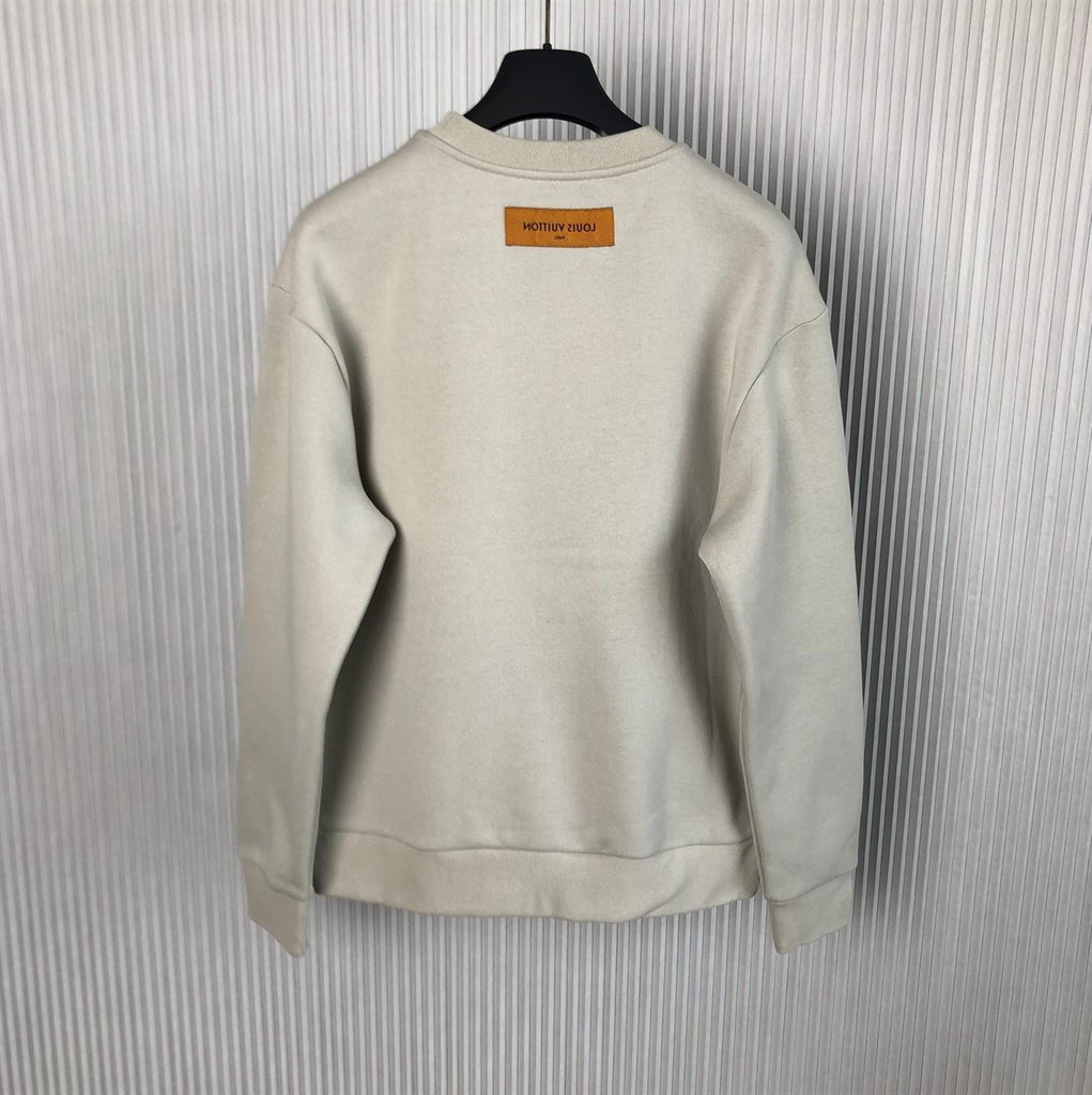 LOUIS VUITTON EMBROIDERED COTTON SWEATSHIRT - J011