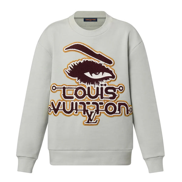 LOUIS VUITTON EMBROIDERED COTTON SWEATSHIRT - J011