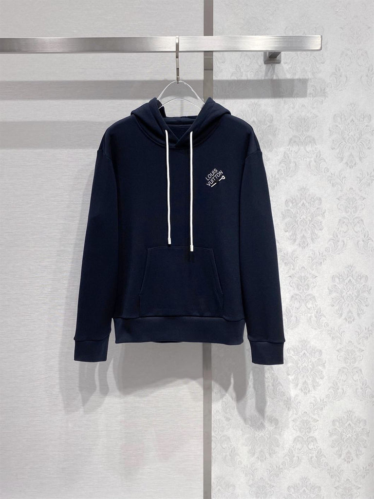 LOUIS VUITTON SIGNATURE HOODIE WITH EMBROIDERY - J001