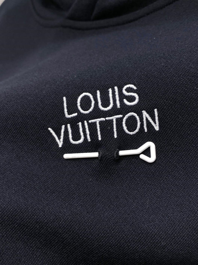 LOUIS VUITTON SIGNATURE HOODIE WITH EMBROIDERY - J001