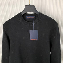 LOUIS VUITTON EMBROIDERED SIGNATURE MERINO CREWNECK - J006