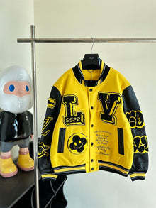 LOUIS VUITTON LEATHER EMBROIDERED VARSITY - CC012