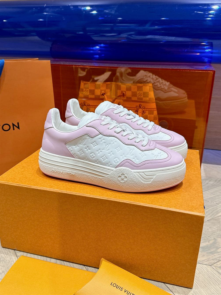 LOUIS VUITTON GROOVY PLATFORM SNEAKER LIGHT PINK - L143