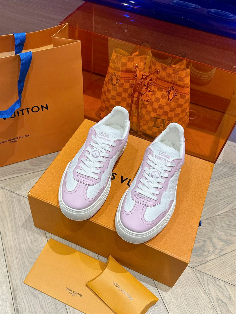 LOUIS VUITTON GROOVY PLATFORM SNEAKER LIGHT PINK - L143