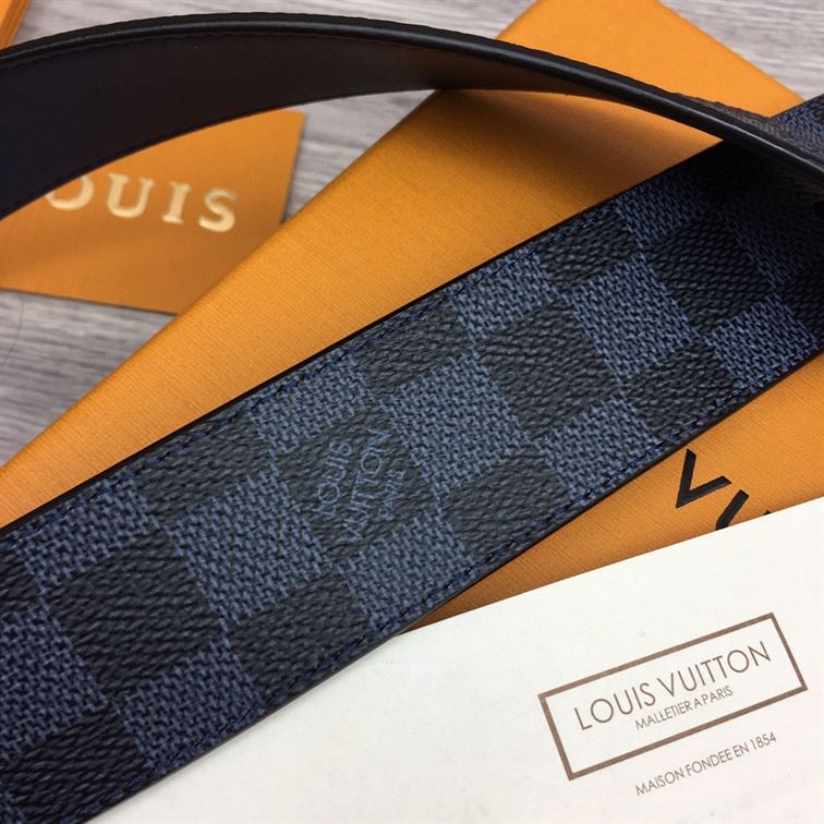 LOUIS VUITTON LV INITIALES 40MM REVERSIBLE BELT DAMIER GRAPHITE - AC018