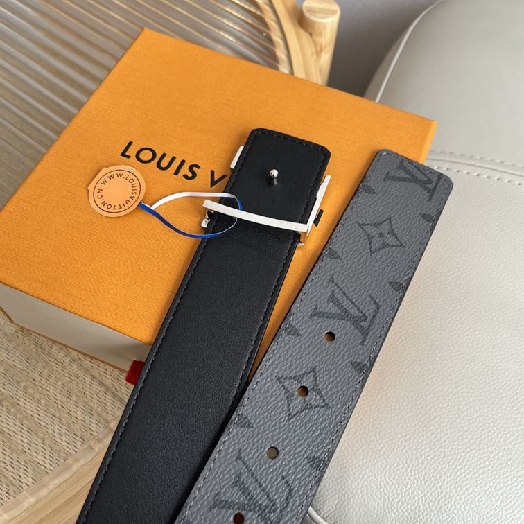 LOUIS VUITTON LV INITIALES 40MM REVERSIBLE BELT MONOGRAM ECLIPSE - AC012