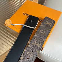 LOUIS VUITTON LV INITIALES 40MM REVERSIBLE BELT MONOGRAM MACASSAR - AC009