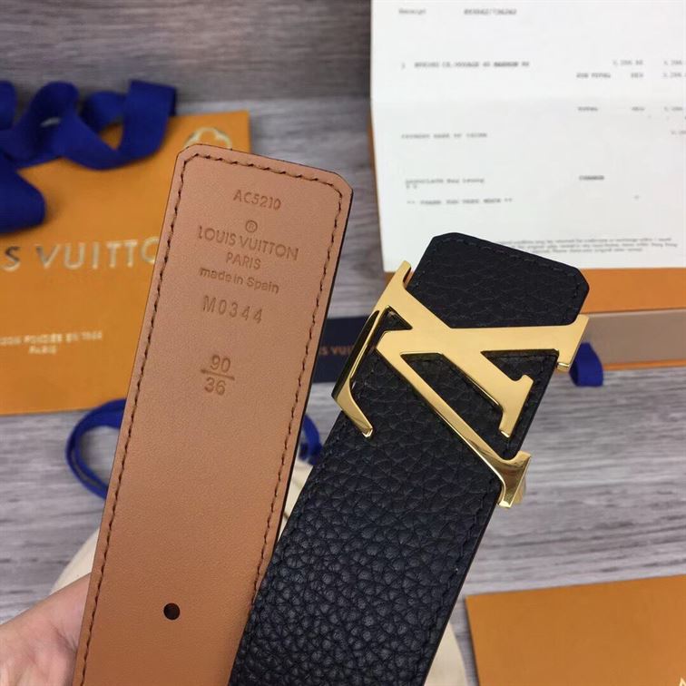 LOUIS VUITTON LV INITIALES 40MM REVERSIBLE BELT TAURILLON - AC010