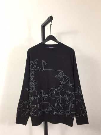 LOUIS VUITTON LV MUSIC LINE EMBROIDERED CREWNECK - J024