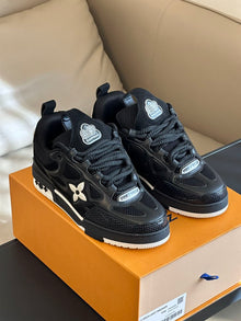 LOUIS VUITTON LV SKATE SNEAKER BLACK WHITE - L081