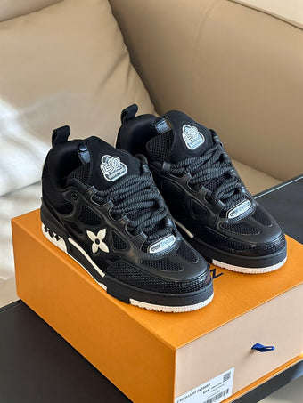 LOUIS VUITTON LV SKATE SNEAKER BLACK WHITE - L081