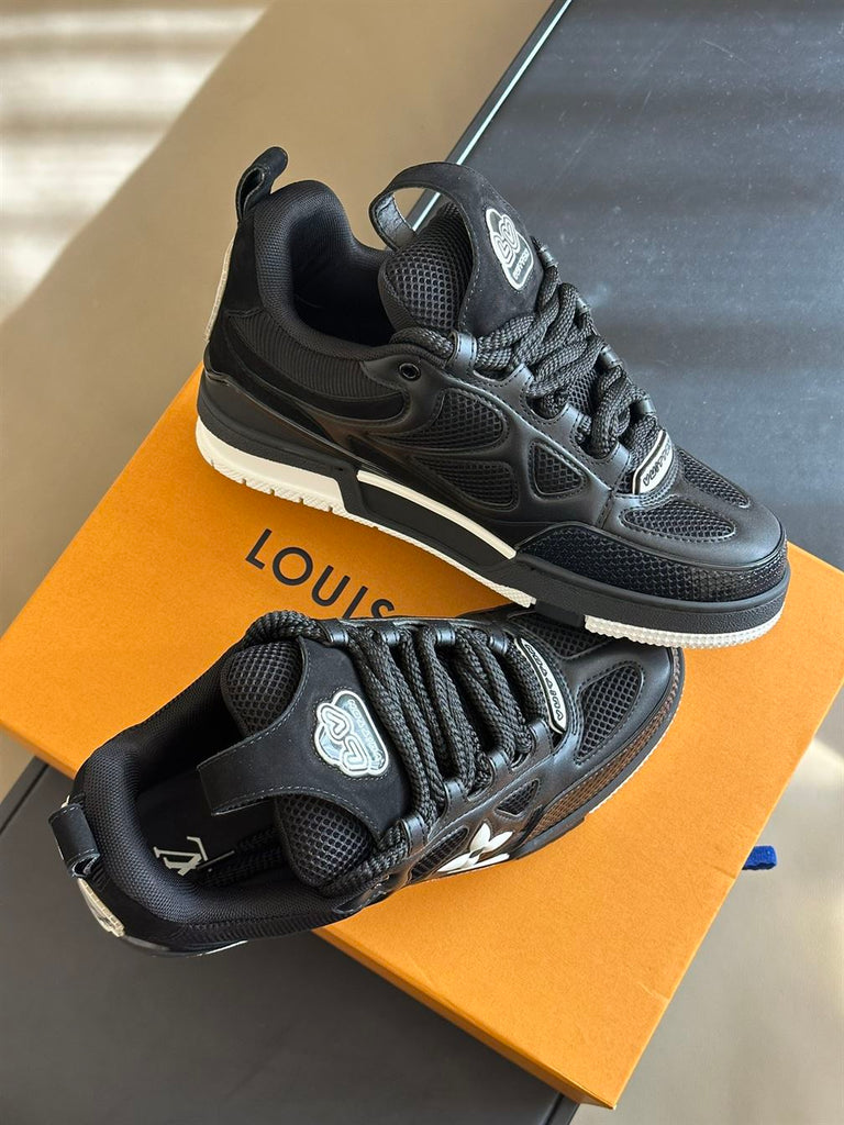 LOUIS VUITTON LV SKATE SNEAKER BLACK WHITE - L081