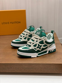 LOUIS VUITTON LV SKATE SNEAKER GREEN WHITE - L073