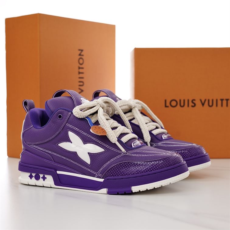 LOUIS VUITTON LV SKATE SNEAKER PURPLE - L047