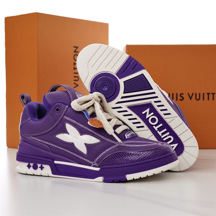 LOUIS VUITTON LV SKATE SNEAKER PURPLE - L047