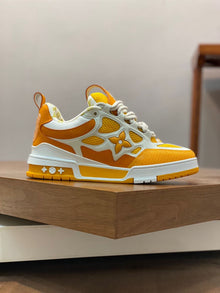 LOUIS VUITTON LV SKATE SNEAKER YELLOW WHITE - L072