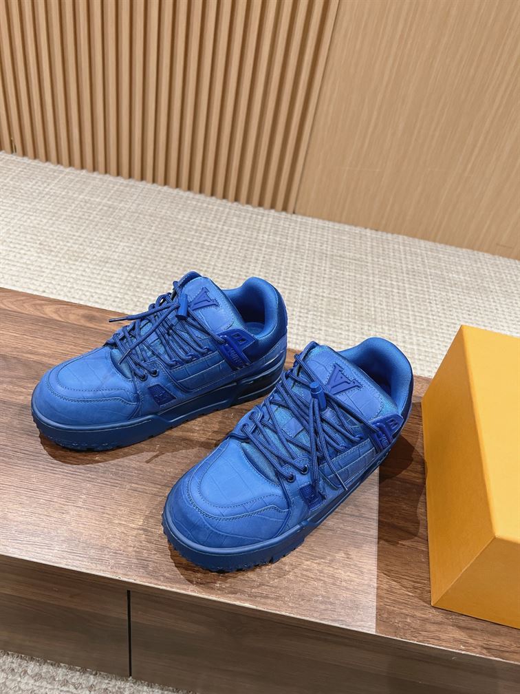 LOUIS VUITTON LV TRAINER MAXI SNEAKER BLUE - L029