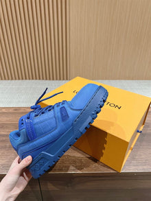 LOUIS VUITTON LV TRAINER MAXI SNEAKER BLUE - L029