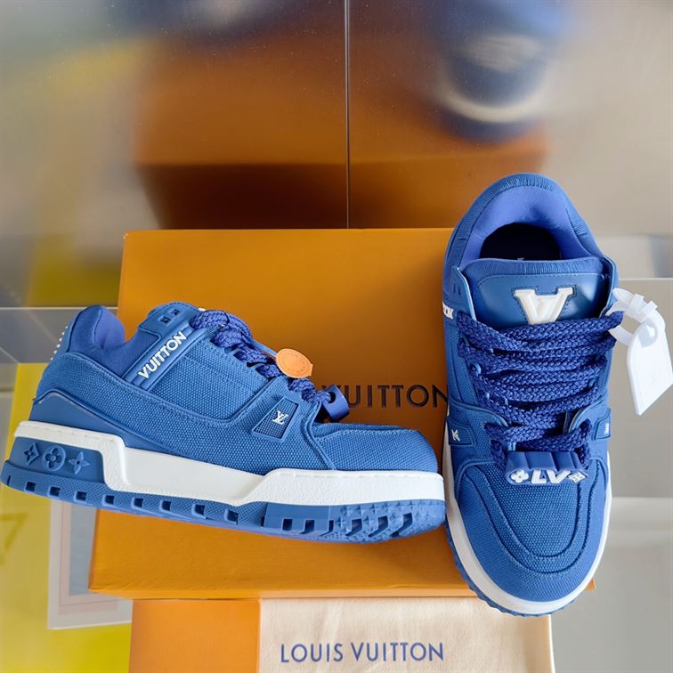 LOUIS VUITTON LV TRAINER MAXI SNEAKER BLUE - L044