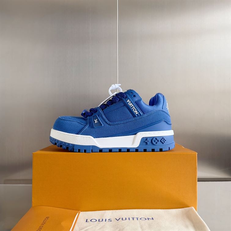 LOUIS VUITTON LV TRAINER MAXI SNEAKER BLUE - L044