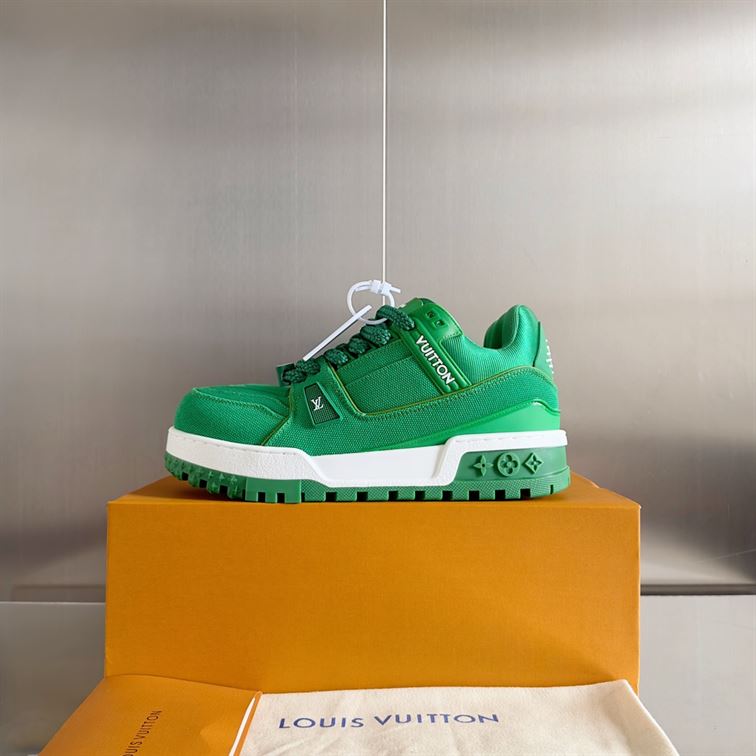 LOUIS VUITTON LV TRAINER MAXI SNEAKER GREEN - L045