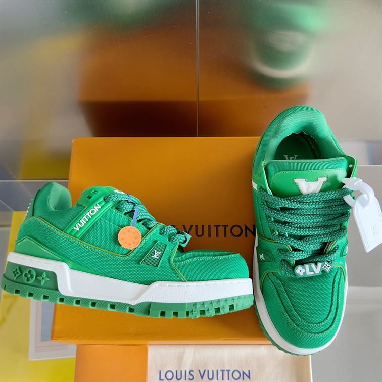 LOUIS VUITTON LV TRAINER MAXI SNEAKER GREEN - L045