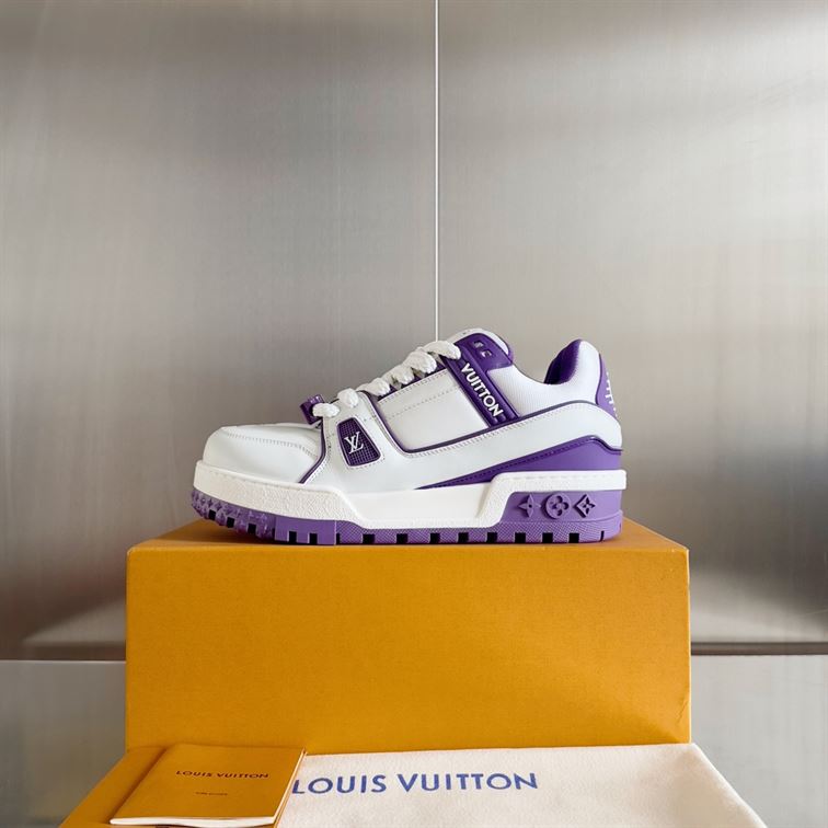 LOUIS VUITTON LV TRAINER MAXI SNEAKER PURPLE - L021