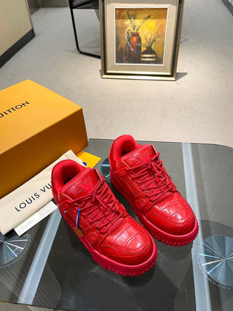 LOUIS VUITTON LV TRAINER MAXI SNEAKER RED - L037