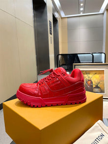 LOUIS VUITTON LV TRAINER MAXI SNEAKER RED - L037