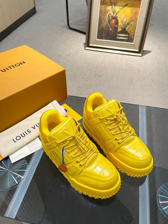 LOUIS VUITTON LV TRAINER MAXI SNEAKER YELLOW - L038