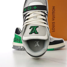 LOUIS VUITTON LV TRAINER SNEAKER GREEN - L058