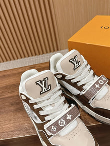 LOUIS VUITTON LV TRAINER SNEAKER MOKA - L057