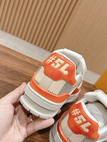 LOUIS VUITTON LV TRAINER SNEAKER ORANGE - L041