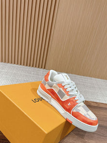 LOUIS VUITTON LV TRAINER SNEAKER ORANGE - L041