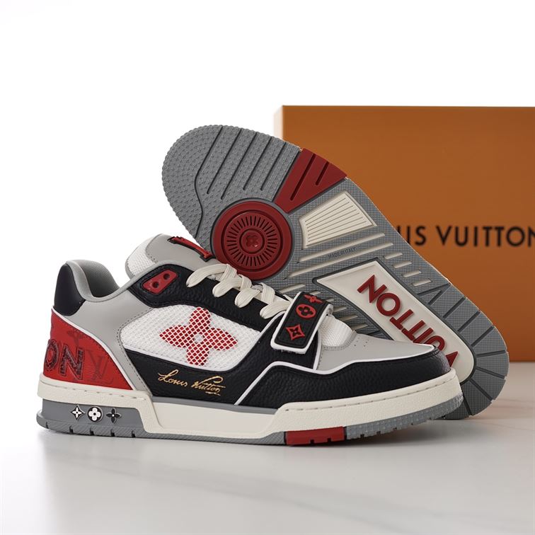 LOUIS VUITTON LV TRAINER SNEAKER RED - L059