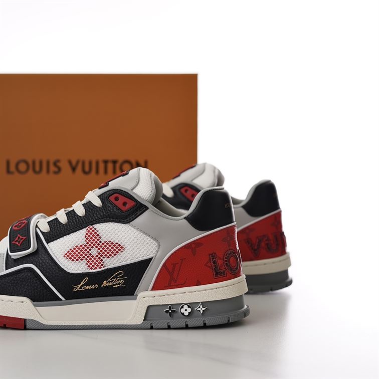 LOUIS VUITTON LV TRAINER SNEAKER RED - L059