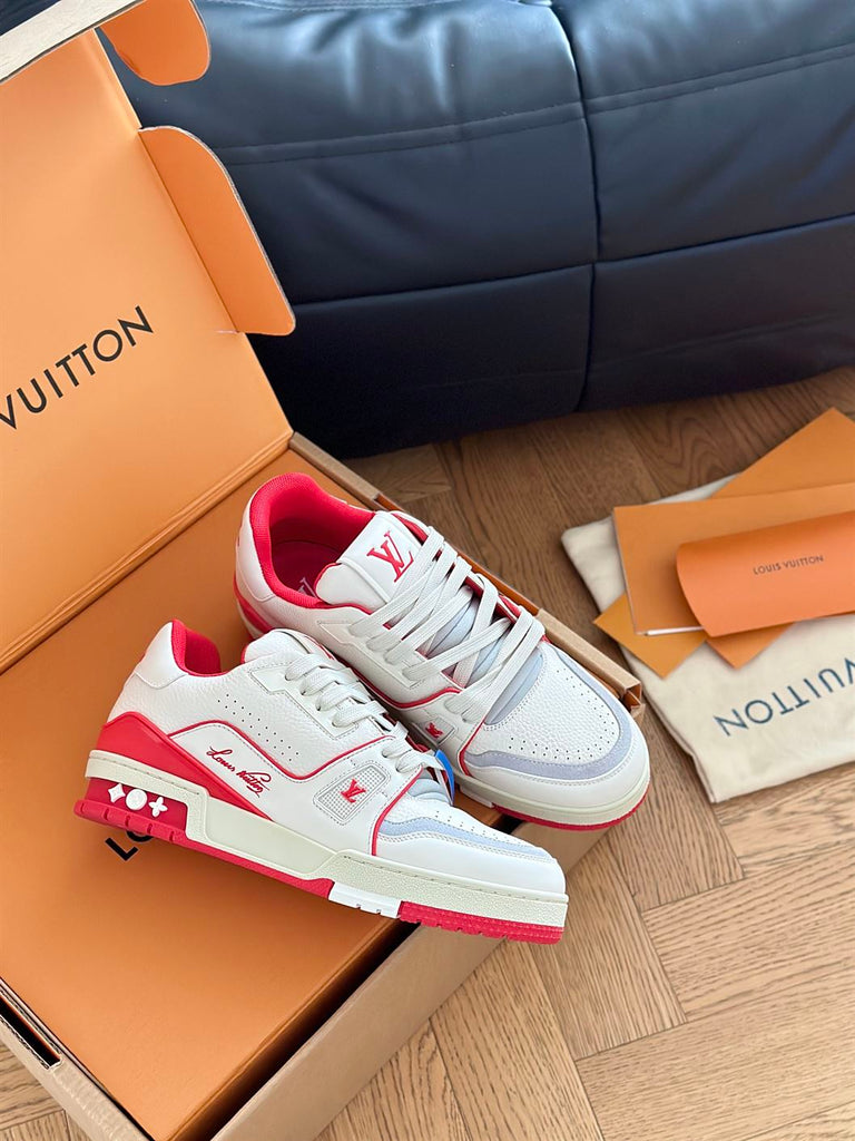 LOUIS VUITTON LV TRAINER SNEAKER RED - L064