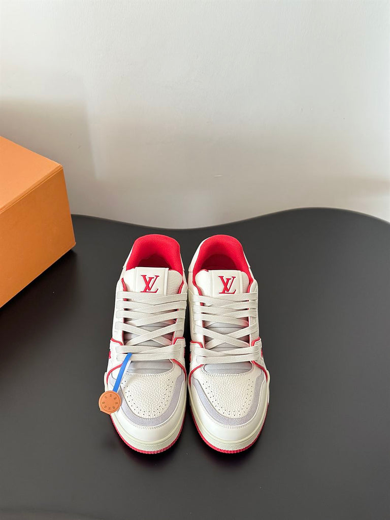 LOUIS VUITTON LV TRAINER SNEAKER RED - L064