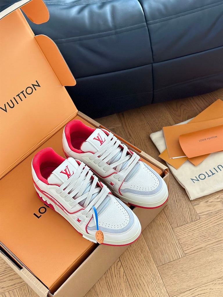 LOUIS VUITTON LV TRAINER SNEAKER RED - L064