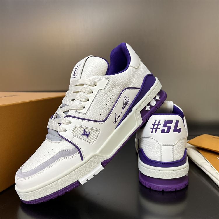 LOUIS VUITTON LV TRAINER SNEAKER VIOLET - L060