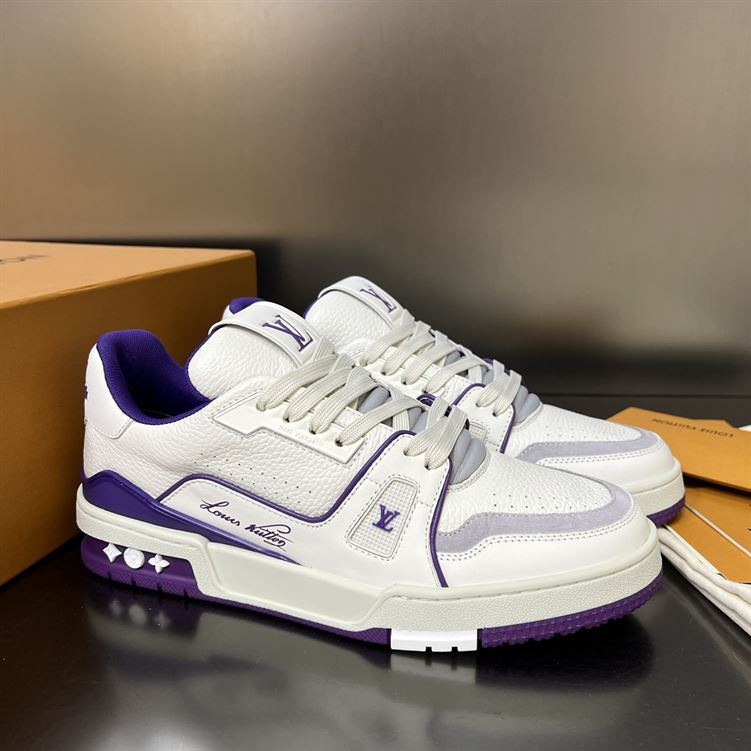 LOUIS VUITTON LV TRAINER SNEAKER VIOLET - L060