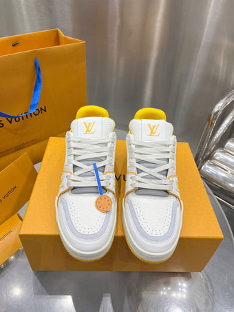 LOUIS VUITTON LV TRAINER SNEAKER YELLOW - L061