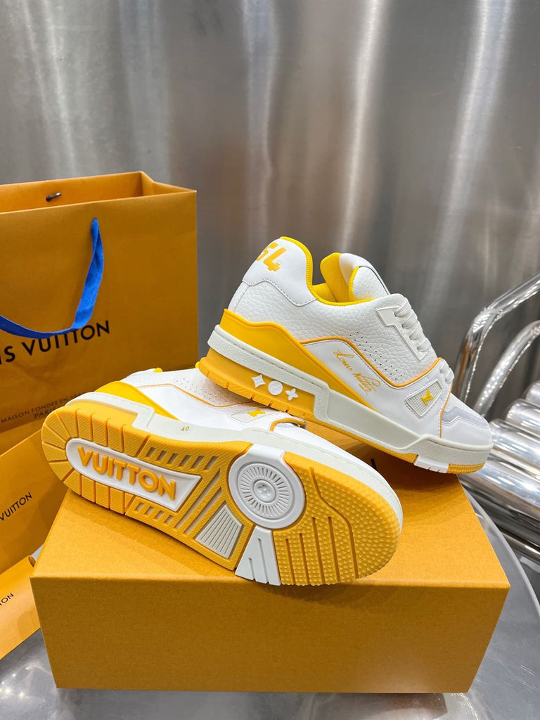 LOUIS VUITTON LV TRAINER SNEAKER YELLOW - L061