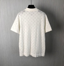 LOUIS VUITTON MONOGRAM POINTELLE COTTON SHORT-SLEEVED SHIRT - V028