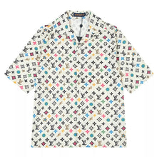 LOUIS VUITTON MONOGRAM SHORT-SLEEVED SILK SHIRT - V037