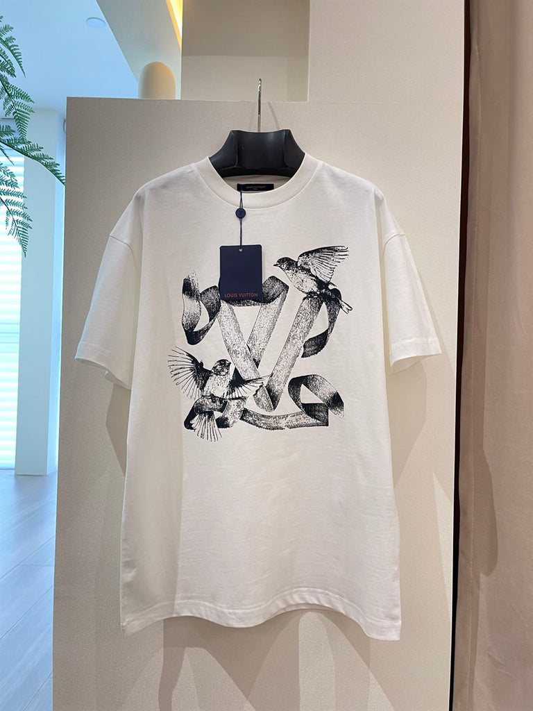 LOUIS VUITTON PRINTED COTTON T-SHIRT - V050