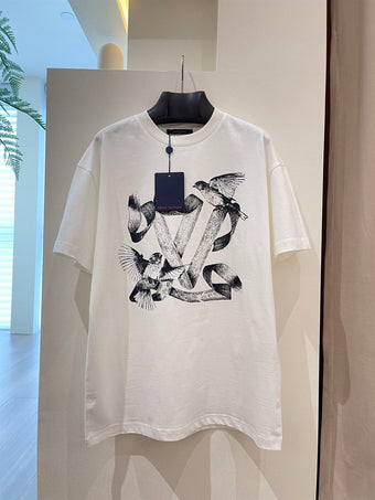 LOUIS VUITTON PRINTED COTTON T-SHIRT - V050